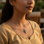 将图像加载到图库查看器中, 925 Silver Peridot Pendant for Women | Gemstone Jewelry
