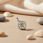 将图像加载到图库查看器中, 925 Silver Peridot Pendant for Women | Gemstone Jewelry
