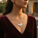 将图像加载到图库查看器中, 925 Silver Bat Pendant with Pentacle for Men & Women | Gift