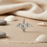 将图像加载到图库查看器中, 925 Silver Bat Pendant with Pentacle for Men & Women | Gift