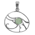 将图像加载到图库查看器中, 925 Silver Green Gemstone Pendant | Openwork Design | Gift
