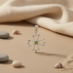 将图像加载到图库查看器中, 925 Silver Peridot Cross Pendant for Women | Gemstone Jewelry