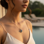 Load image into Gallery viewer, 925 Silver Garnet Teardrop Pendant | Women's Gemstone Jewelry