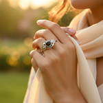 将图像加载到图库查看器中, 925 Sterling Silver Black Onyx Ring for Women | Gift Jewelry