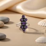 将图像加载到图库查看器中, 925 Silver Amethyst Ring for Women | Gemstone Jewelry