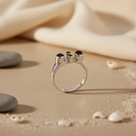 Load image into Gallery viewer, 925 Silver Garnet Ring for Women | Gemstone Jewelry