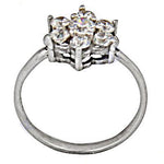 将图像加载到图库查看器中, Silver Cubic Zirconia Cluster Ring for Women | Wedding Gift