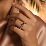 将图像加载到图库查看器中, 925 Silver Garnet Ring for Women | Gemstone Jewelry Gift