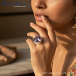 Load image into Gallery viewer, Amethyst Gemstone Ring in Sterling Silver for Women