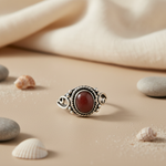 将图像加载到图库查看器中, 925 Sterling Silver Garnet Ring for Women | Gemstone Jewelry
