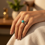 将图像加载到图库查看器中, 925 Silver Turquoise Ring for Women | Gemstone Jewelry