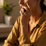 Load image into Gallery viewer, 925 Sterling Silver Black Onyx Ring for Women | Statement Jewelry