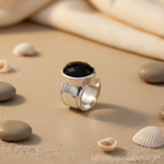 Load image into Gallery viewer, 925 Sterling Silver Black Onyx Ring for Women | Statement Jewelry