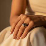 将图像加载到图库查看器中, 925 Sterling Silver Ring with Gemstone for Women | Gift