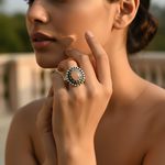 将图像加载到图库查看器中, 925 Sterling Silver Ring with Oval Gemstone for Women