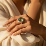 Load image into Gallery viewer, 925 Silver Green Prehnite Ring for Women | Gemstone Jewelry