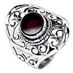 Load image into Gallery viewer, 925 Silver Garnet Ring for Women | Statement Jewelry
