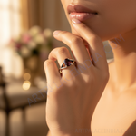 Load image into Gallery viewer, 925 Silver Garnet Ring for Women | Gemstone Jewelry