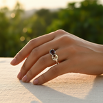 将图像加载到图库查看器中, 925 Silver Garnet Ring for Women | Gemstone Jewelry