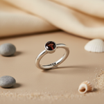 将图像加载到图库查看器中, 925 Silver Garnet Gemstone Ring for Women | Gift Jewelry