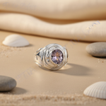 Load image into Gallery viewer, 925 Sterling Silver Amethyst Ring for Women | Gift Jewelry