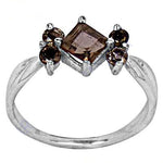 Load image into Gallery viewer, 925 Silver Smoky Quartz Ring | Women's Gemstone Jewelry