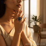 Load image into Gallery viewer, 925 Silver Blue Gemstone Ring for Women | Statement Jewelry