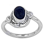 将图像加载到图库查看器中, 925 Silver Blue Sapphire Ring for Women | Gemstone Jewelry