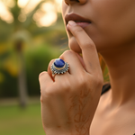 Load image into Gallery viewer, 925 Silver Lapis Lazuli Ring for Women | Gemstone Jewelry