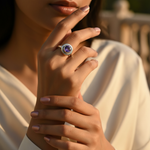将图像加载到图库查看器中, 925 Silver Amethyst Ring for Women | Gemstone Jewelry