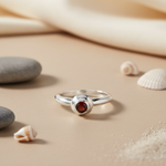 将图像加载到图库查看器中, 925 Silver Garnet Gemstone Ring for Women | Gift Jewelry