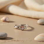 将图像加载到图库查看器中, 925 Silver Rose Quartz Ring for Women | Gemstone Jewelry