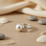 将图像加载到图库查看器中, 925 Silver Pearl Ring for Women | Elegant Jewelry Gift