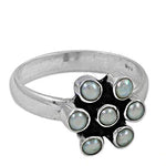 将图像加载到图库查看器中, 925 Sterling Silver Pearl Ring for Women | Flower Design Jewelry