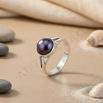 Load image into Gallery viewer, 925 Silver Pearl Ring for Women | Gemstone Jewelry