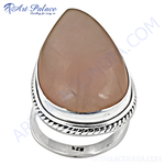 Load image into Gallery viewer, 925 sterling silver teardrop ring with light brown gemstone, ideal for women's jewelry and daily wear.