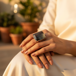 Load image into Gallery viewer, Silver Rutile Quartz Ring for Women | Gemstone Jewelry