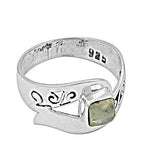 将图像加载到图库查看器中, 925 Silver Square Stone Ring for Women | Sterling Silver Jewelry
