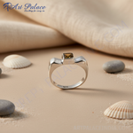 Load image into Gallery viewer, 925 Silver Citrine Square Ring for Women | Gift Jewelry
