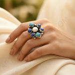 Load image into Gallery viewer, 925 Sterling Silver Gemstone Ring for Women | Statement Jewelry