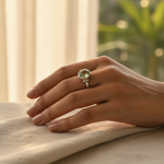 Load image into Gallery viewer, 925 Sterling Silver Green Gemstone Ring for Women | Gift Jewelry