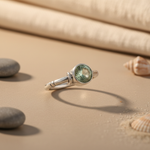 Load image into Gallery viewer, 925 Sterling Silver Green Gemstone Ring for Women | Gift Jewelry