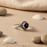 将图像加载到图库查看器中, 925 Sterling Silver Black Onyx Ring for Women | Gift Jewelry