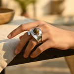 Load image into Gallery viewer, 925 Sterling Silver Unakite Stone Ring for Women | Gift