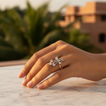 将图像加载到图库查看器中, 925 Silver Cubic Zirconia Ring for Women | Gift Jewelry