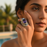 Load image into Gallery viewer, 925 Sterling Silver Amethyst Ring for Women | Gift Jewelry