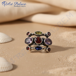 Load image into Gallery viewer, 925 Sterling Silver Gemstone Ring for Women | Statement Jewelry