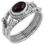 将图像加载到图库查看器中, 925 Silver Garnet Gemstone Ring for Women | Gift Jewelry