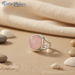 Load image into Gallery viewer, 925 Sterling Silver Pink Gemstone Ring for Women | Gift Jewelry