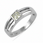 Load image into Gallery viewer, 925 Silver Square Gemstone Ring for Women | Daily Wear Jewelry